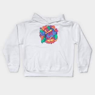 Cute Sunny Morning Chicken Doodle Kids Hoodie